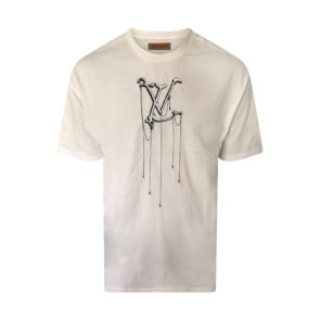 LV dripping logo White