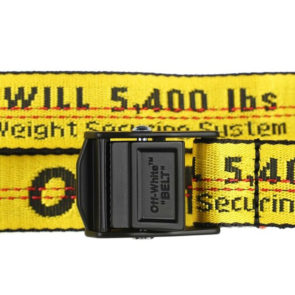 Off-white industrial belt Yellow