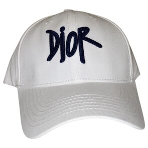 Dior Embroided Cap White