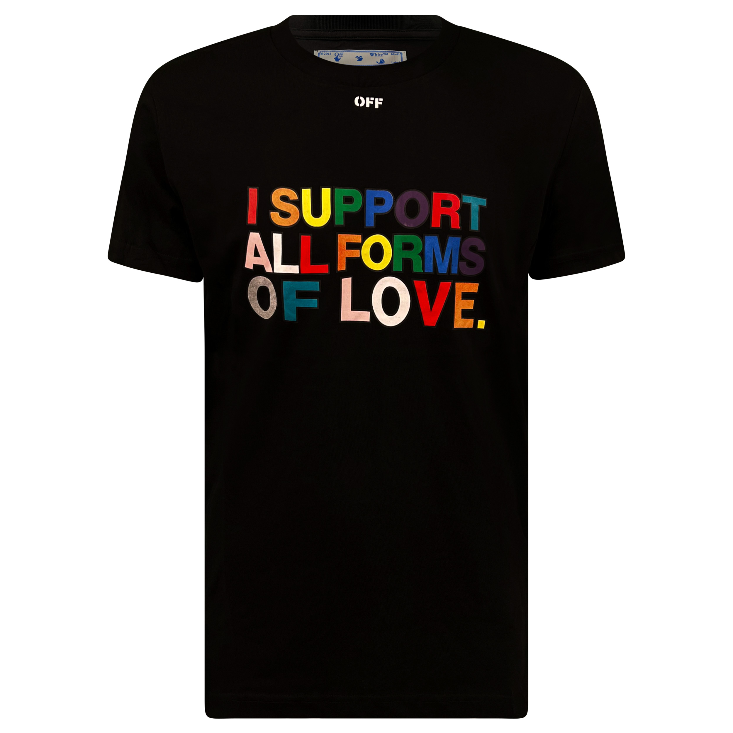 Off white Support love Black